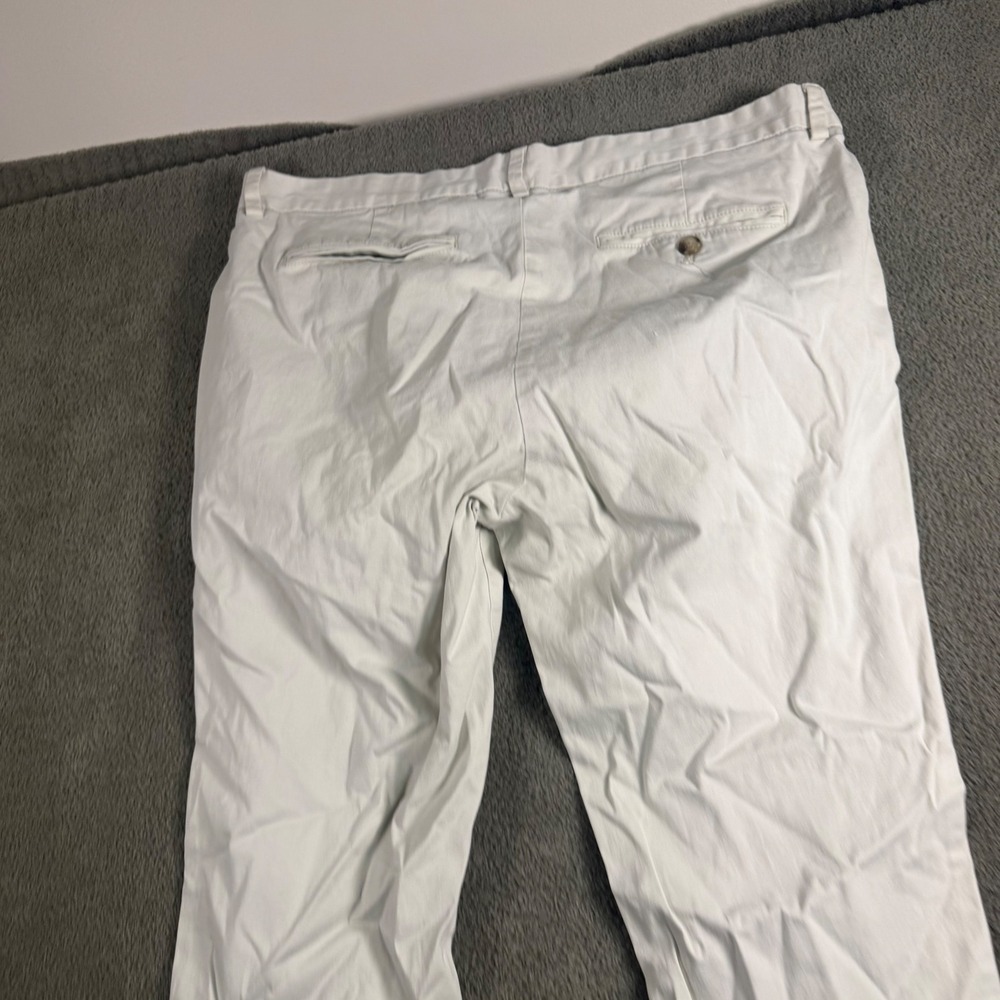 Vineyard Vines Mens Breaker Pants White Flat Front Chino Trousers 38x32